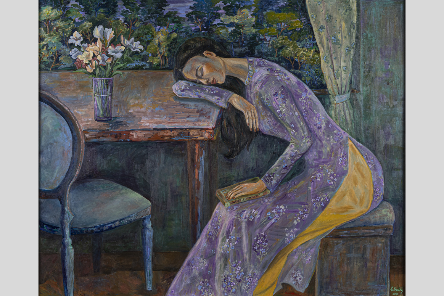 Dreamy Lady 2023 130 x 160 cm Oil on canvas Private Collection
