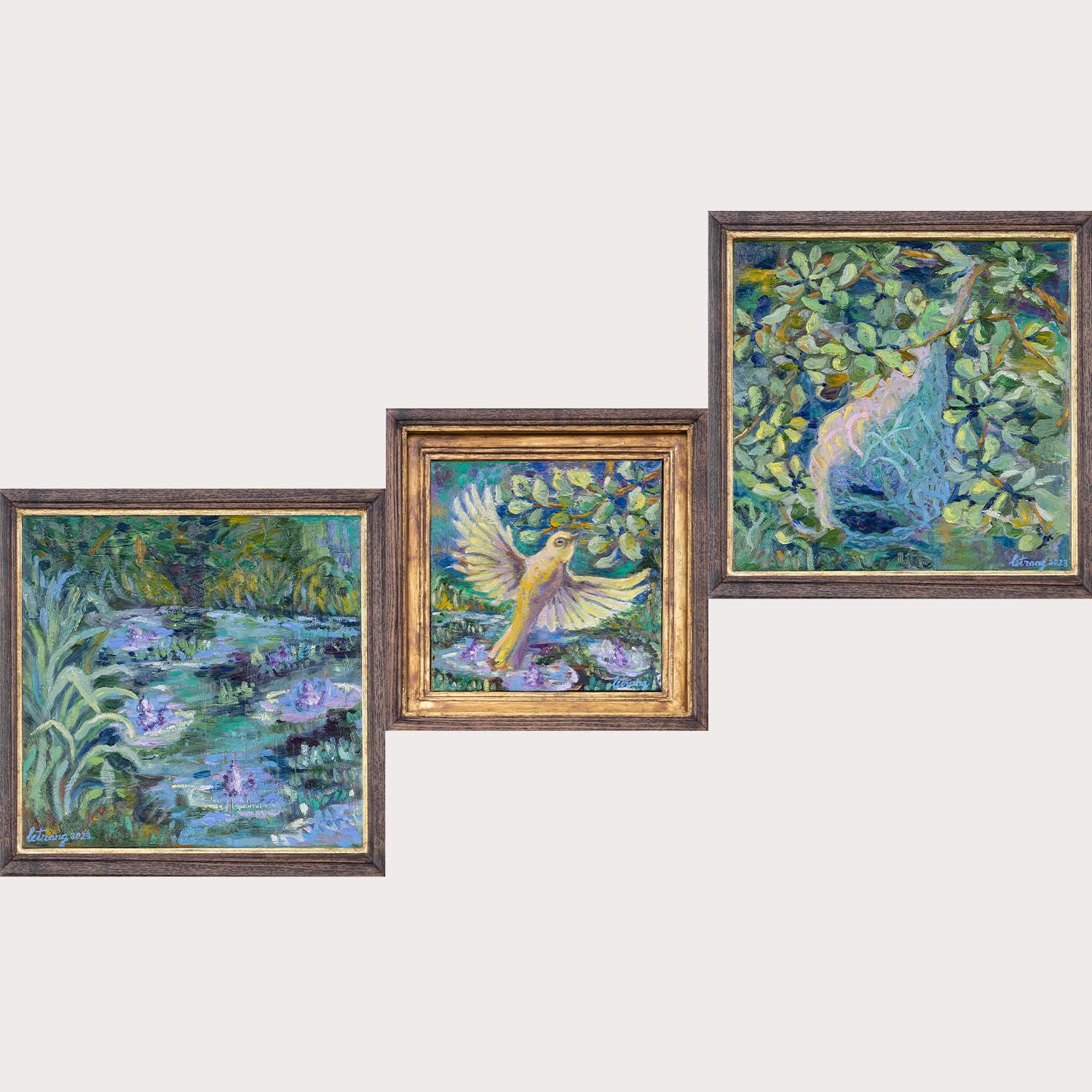 Homedreaming
2023
30 x 30 cm; 25 x 25
cm; 30 x 30 cm
Oil on canvas
Homedreaming
2023
30 x 30 cm; 25 x 25
cm; 30 x 30 cm
Oil on canvas