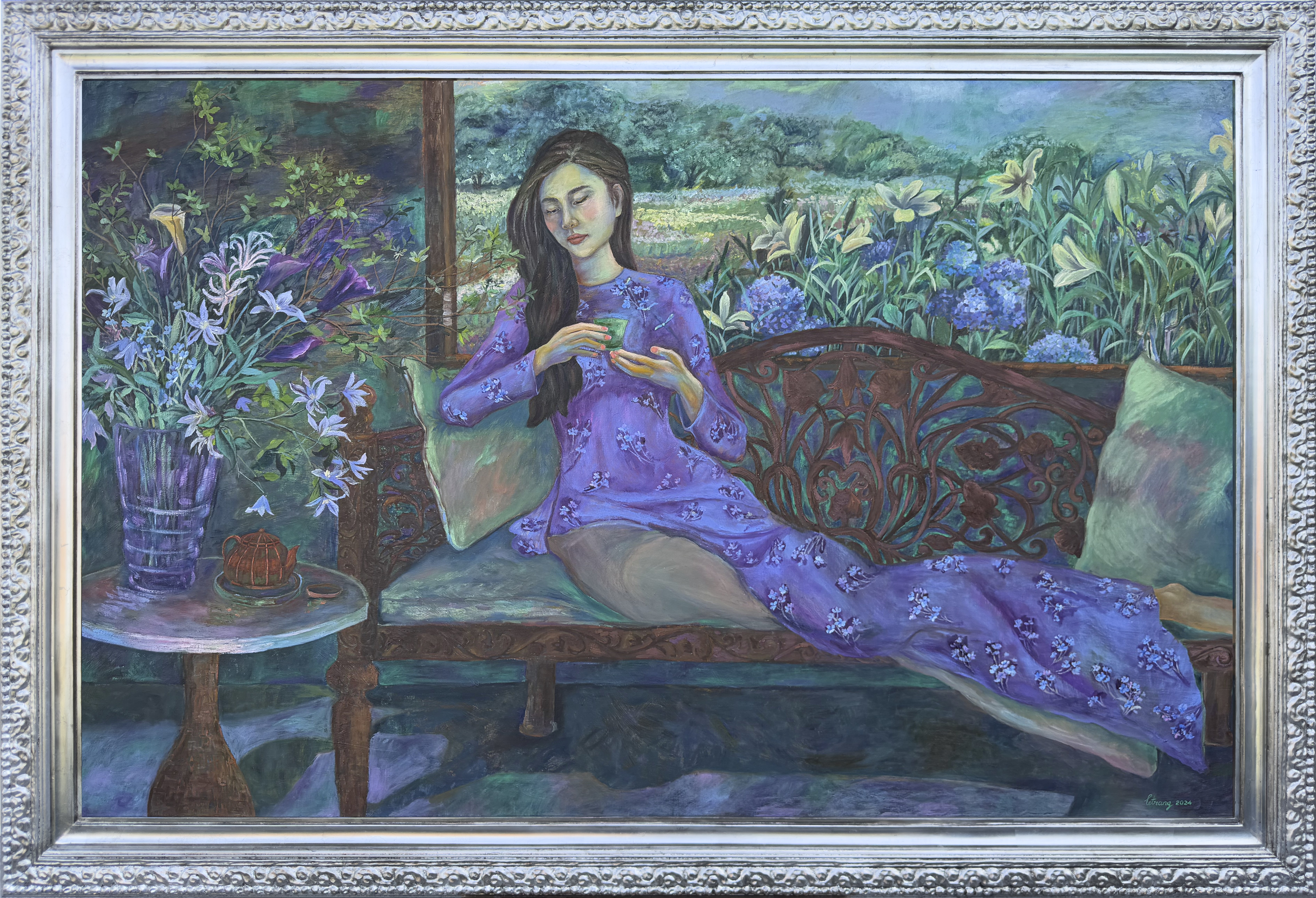 Afternoon Tea
2024
128 x 200 cm
Oil on canvas Afternoon Tea
2024
128 x 200 cm
Oil on canvas