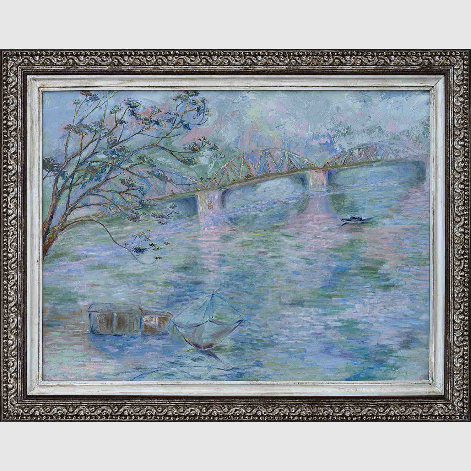 The Mist on Huong River
2022
100 x 130 cm
Oil on canvas The Mist on Huong River
2022
100 x 130 cm
Oil on canvas