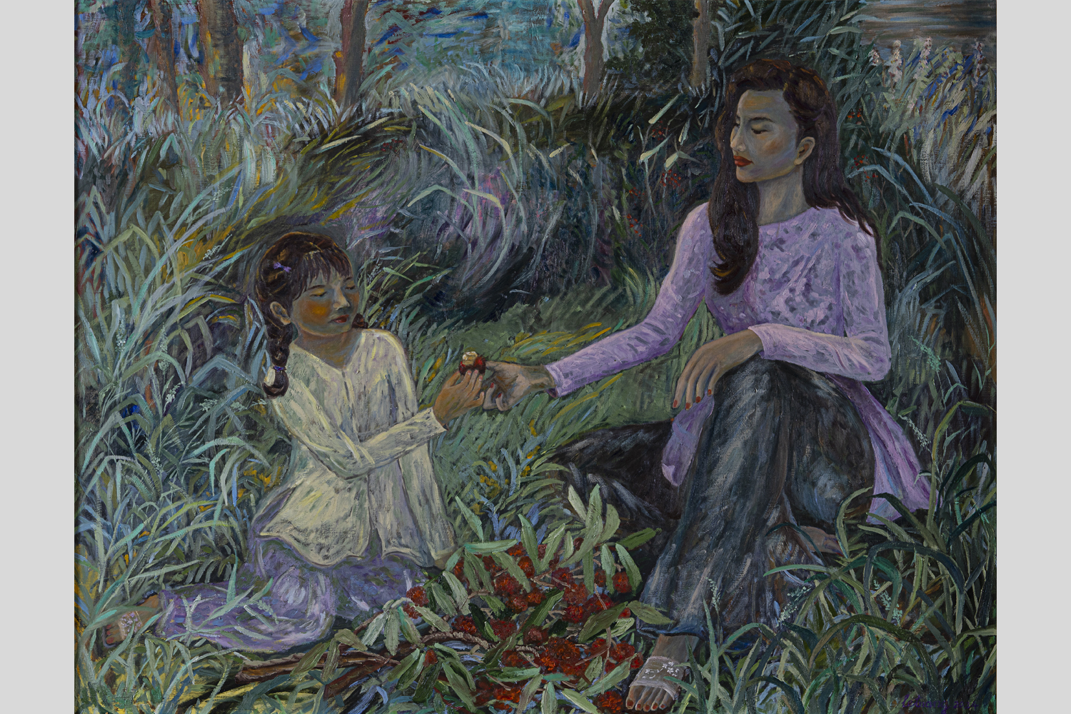The garden of love 2024 100 x 130 cm Oil on canvas Private Collection