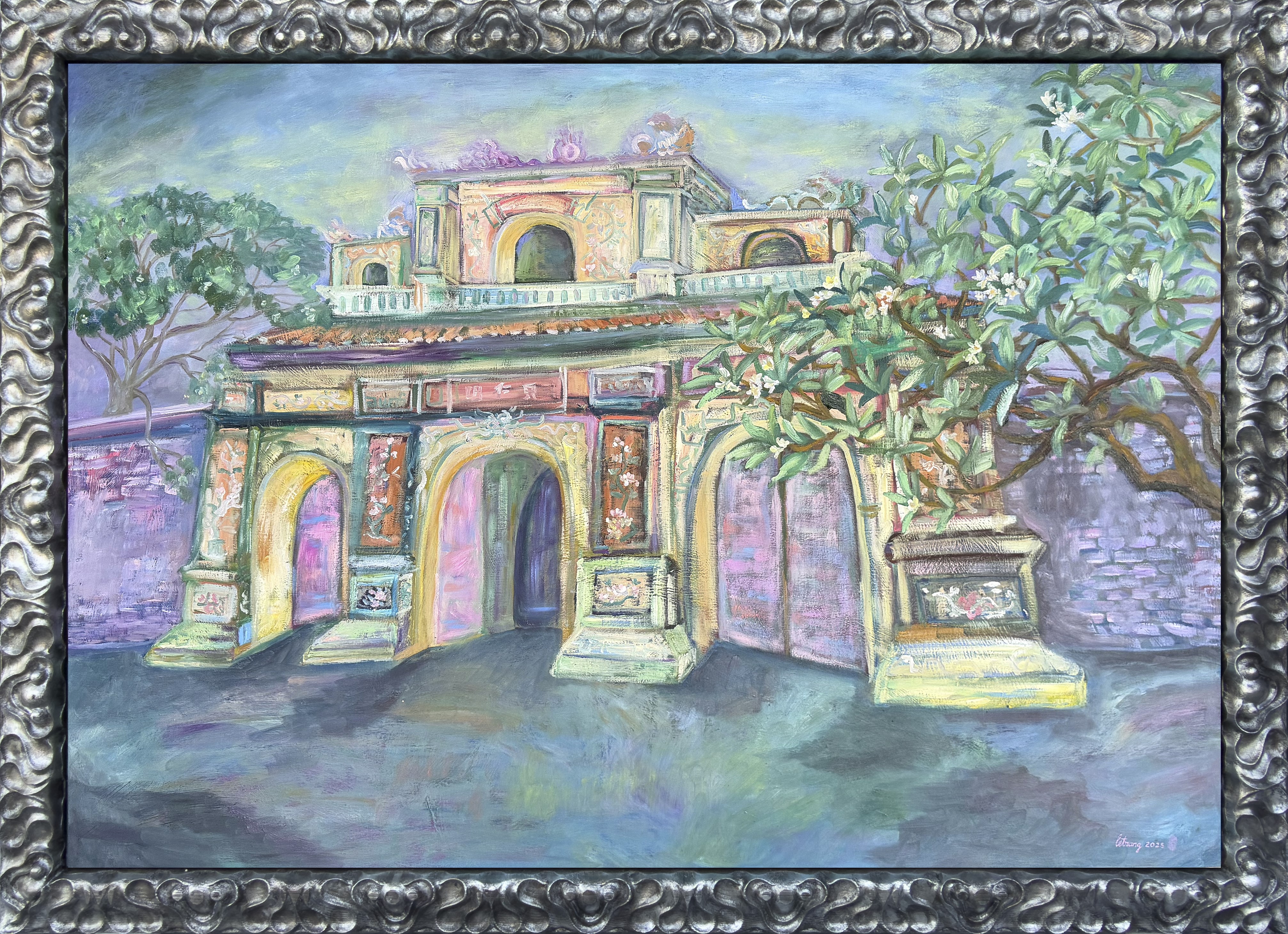 Hien Nhon Gate, Imperial City of Hue 2025 100 x 143cm Oil on canvas